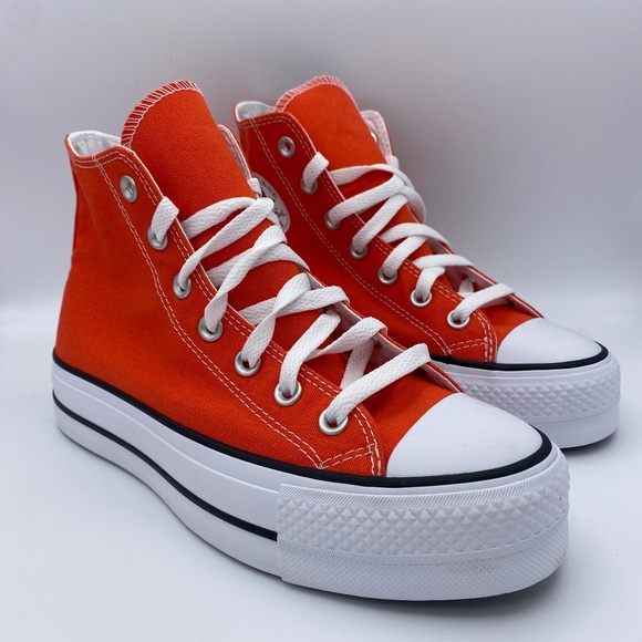 Converse Chuck Taylor All Star Hi Top Poppy Orange - Picture 5 of 8